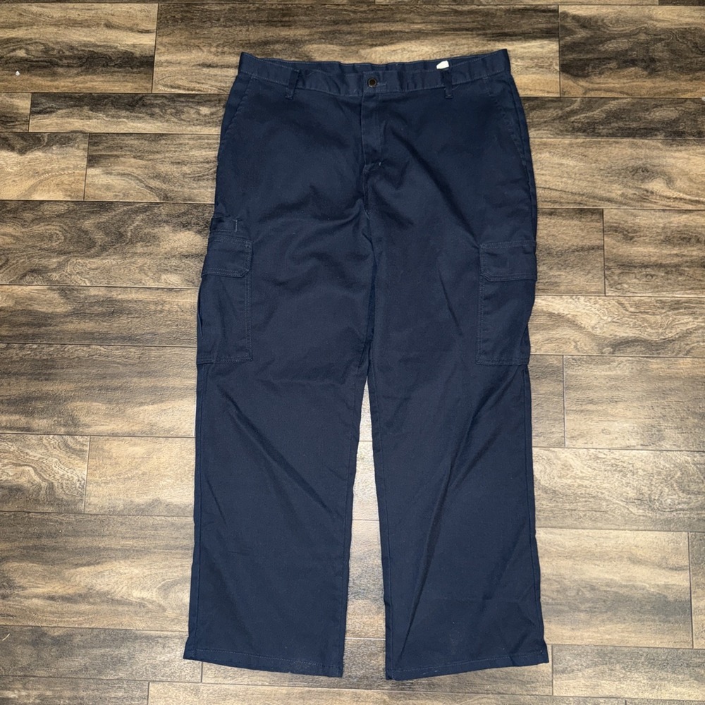 Dickies Work Pants Regular-Fit Cargo Utility Pockets Men's Size 38x30 Navy Blue
